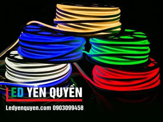 LED Neon Sign Uốn Chữ 12v màu xanh ngọc 50m