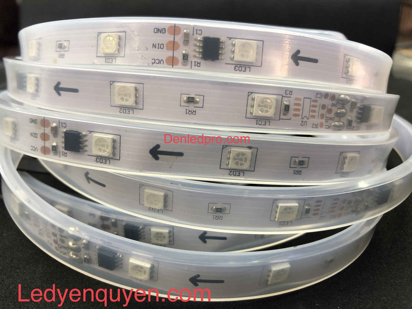 LED Dây 5050 tá»± chạy có IC 12V LED Dây 5050 tá»± chạy có IC 12V